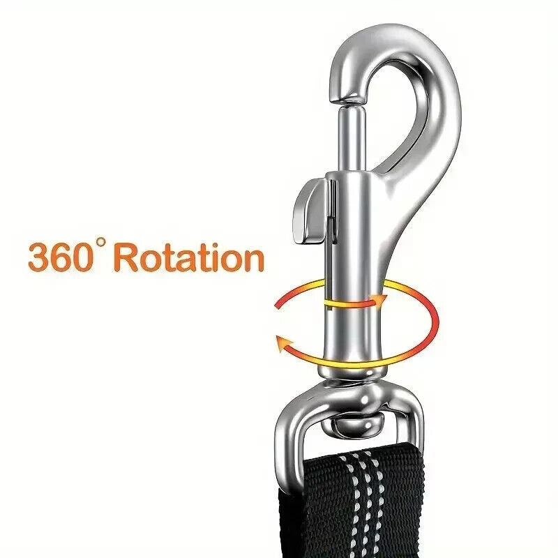 Dog Seat Belt for Car 3-In-1 Dog Leash Seatbelt Bungee Adjustable Reflective