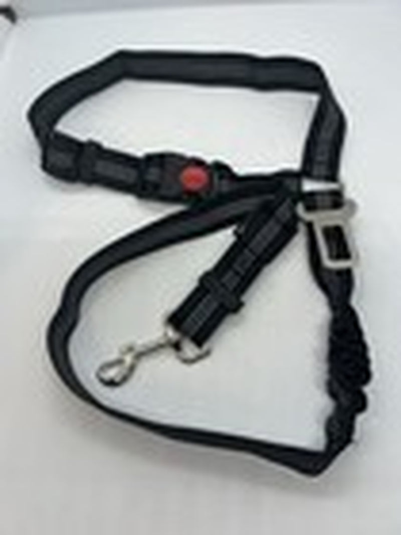 Dog Seat Belt for Car 3-In-1 Dog Leash Seatbelt Bungee Adjustable Reflective