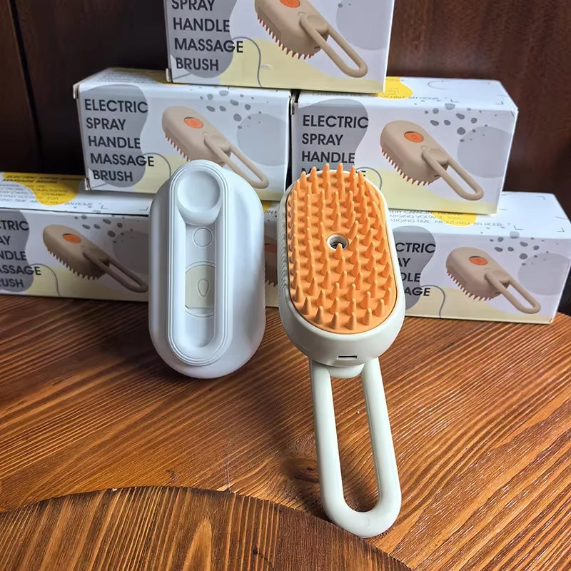 3-In-1 Steam Brush Steam Cat Comb Water Pet Brush Electric Spray Hair Brush Cat Massage Comb Hair Comb