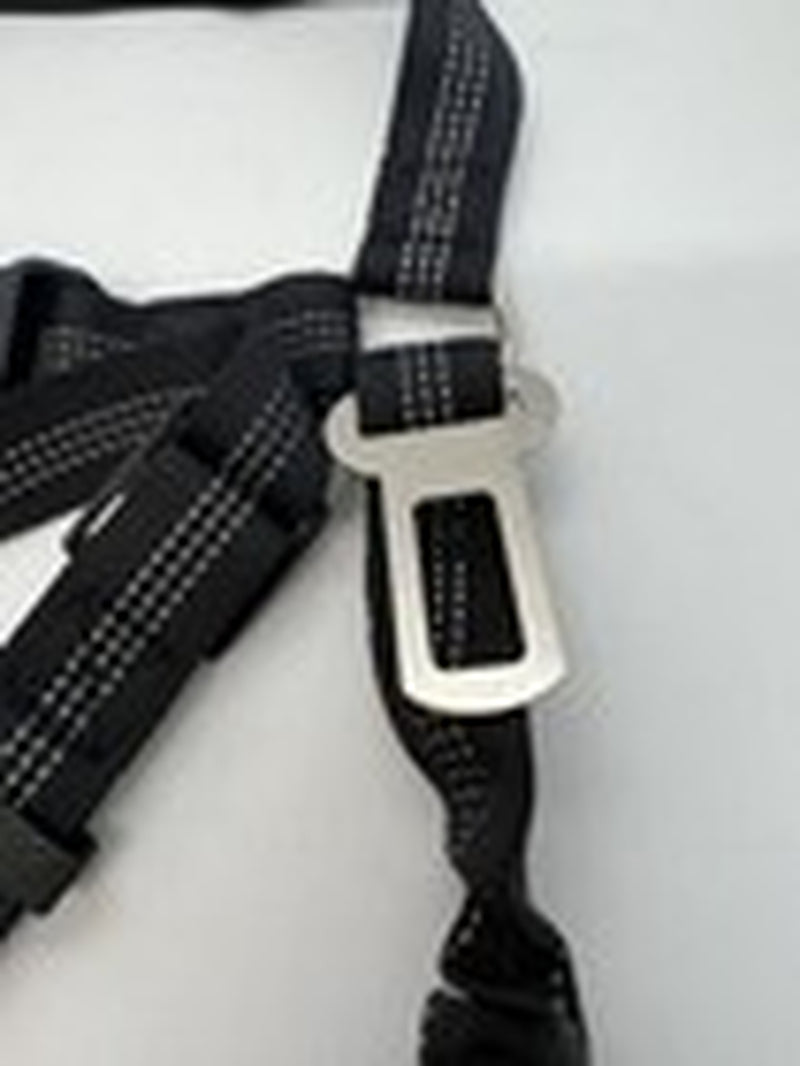 Dog Seat Belt for Car 3-In-1 Dog Leash Seatbelt Bungee Adjustable Reflective